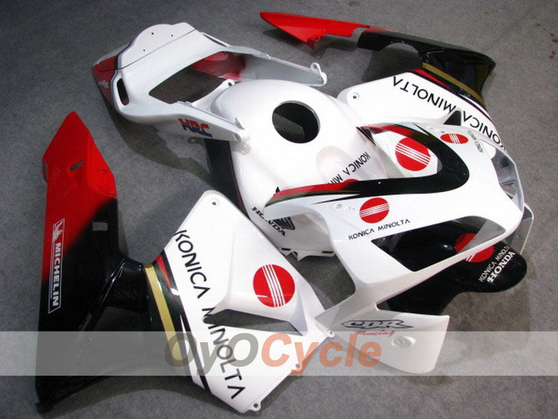 Carenado de inyección para CBR600RR 03-04 - Blanco, Negro - Konica Minolta #OYO87902531 Imagen principal del producto