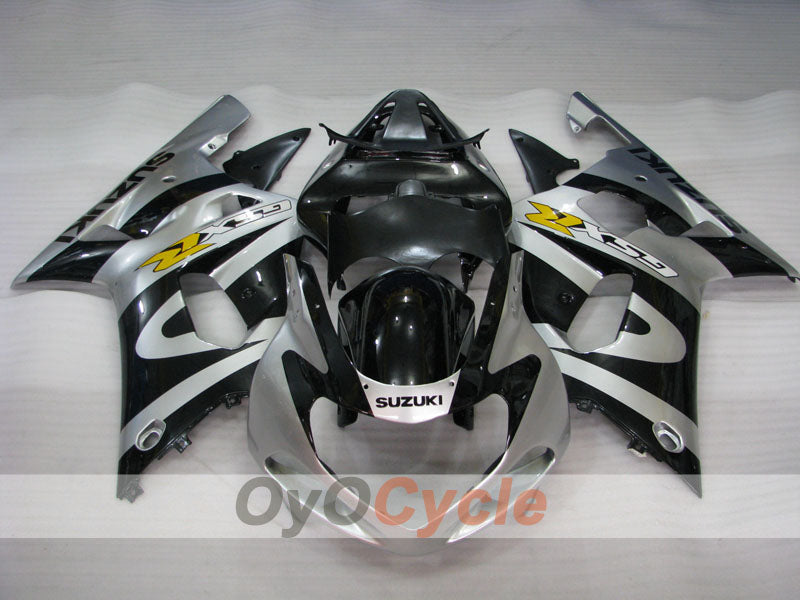 Carenado de inyección para GSX R600 01-03 - Negro, Plata - Estilo de fábrica #OYO87901128 Imagen secundaria del producto
