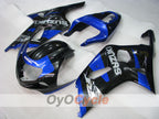 Carenado de inyección para GSX R1000 del 00-02 - Azul, Negro - Estilo de fábrica #OYO87905198