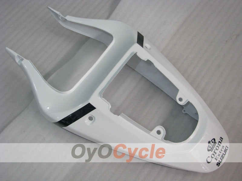 Kit de carenado por inyección para GSX R750 00-03 - Blanco, Negro - Corona #OYO87901023