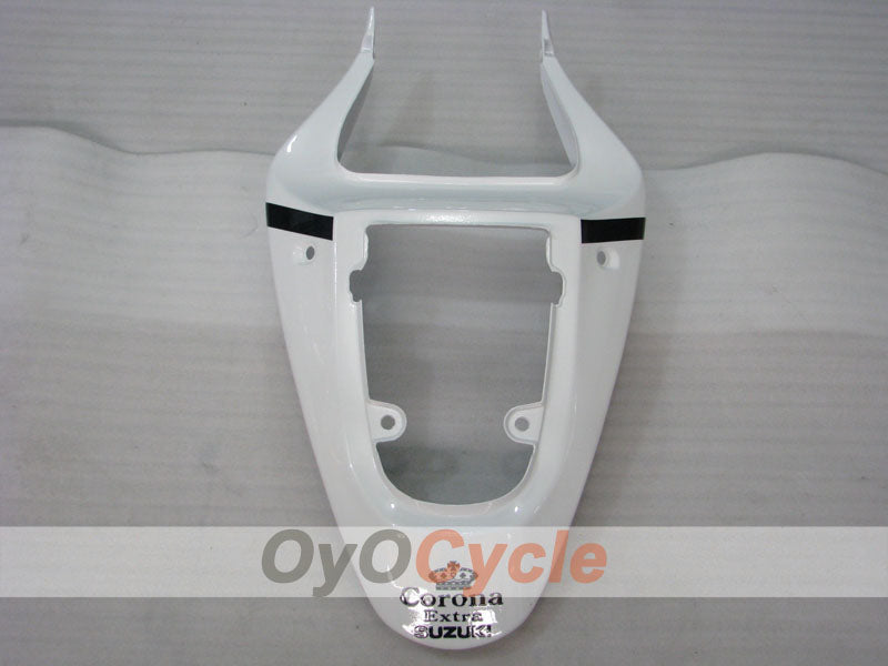 Kit de carenado por inyección para GSX R750 00-03 - Blanco, Negro - Corona #OYO87901023