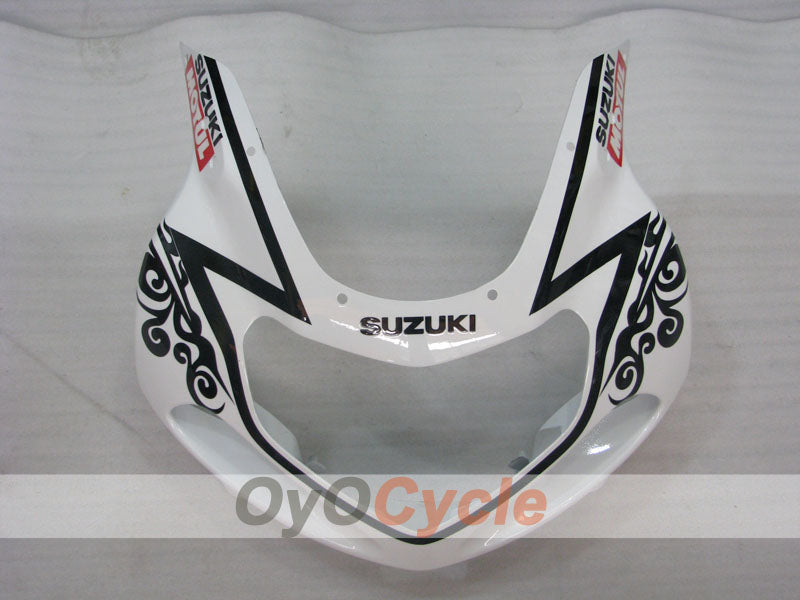 Kit de carenado por inyección para GSX R750 00-03 - Blanco, Negro - Corona #OYO87901023