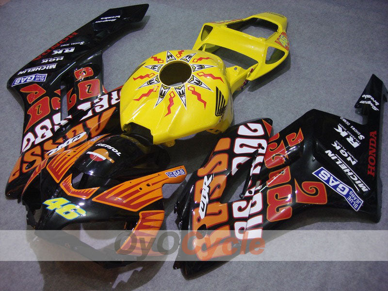 Carenado de inyección para CBR1000RR 04-05 - Amarillo, Negro - Rossi #OYO87900541 Imagen principal del producto