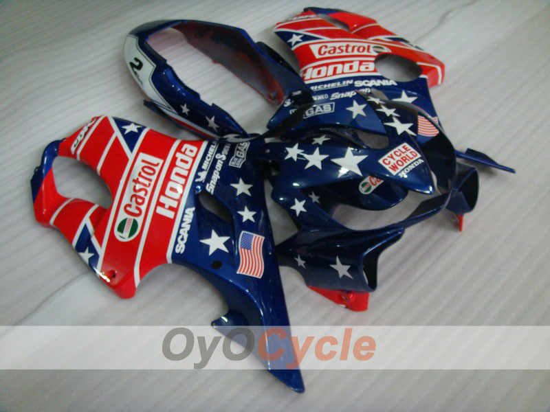 Kit de carenado de inyección para CBR600F4i 04-07 - Rojo, Azul - Castrol #OYO87900196 Imagen principal del producto