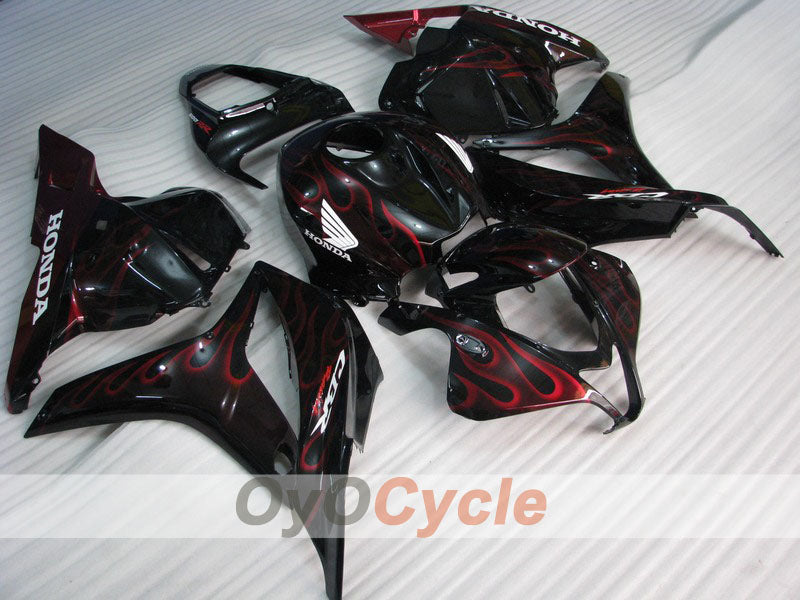 Kit de carenado por inyección para CBR600RR 09-12 - Rojo, Negro - Llama #OYO87900444 Imagen principal del producto