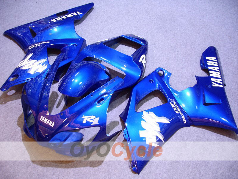 Kit de carenado por inyección para YZF-R1 98-99 - Azul, Blanco - Estilo de fábrica #OYO87900755