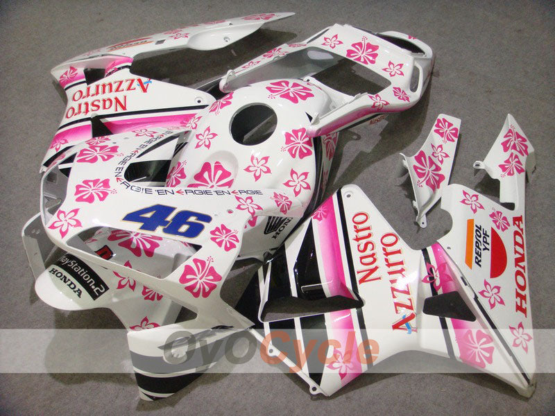 Kit de carenado por inyección para CBR600RR 03-04 - Blanco, Rosa - Nastro Azzurro #OYO87902546 Imagen principal del producto