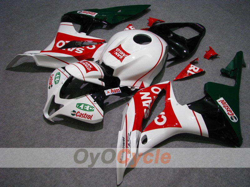 Kit de carenado por inyección para CBR600RR 07-08 - Rojo, Blanco - San Carlo #OYO87900437 Imagen principal del producto