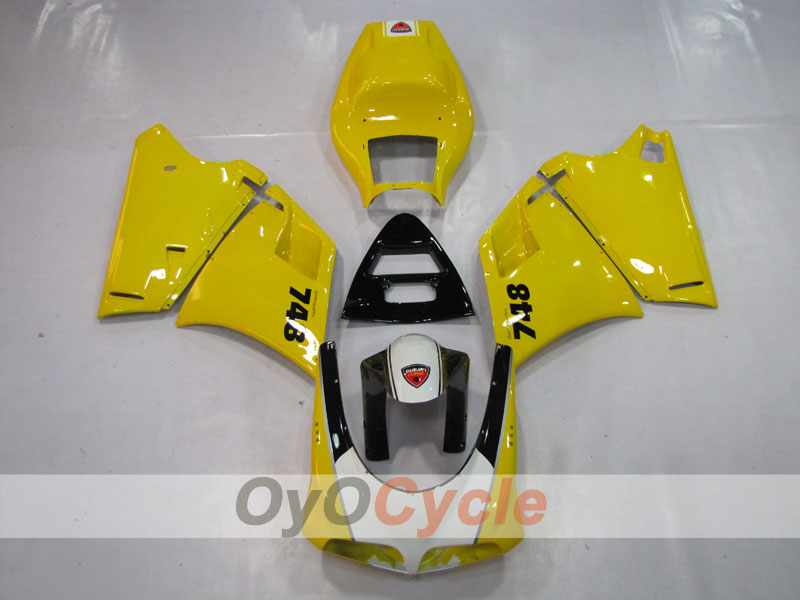 Kit de carenado de inyección para Ducati 748 94-02 - Amarillo, Negro - Estilo de fábrica #OYO87902048 Imagen principal del producto