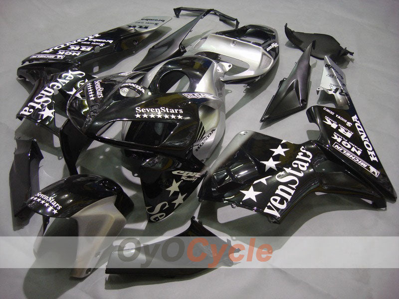 Carenado de inyección para CBR600RR 05-06 - Negro, Plata - SevenStars #OYO87900349 Imagen principal del producto
