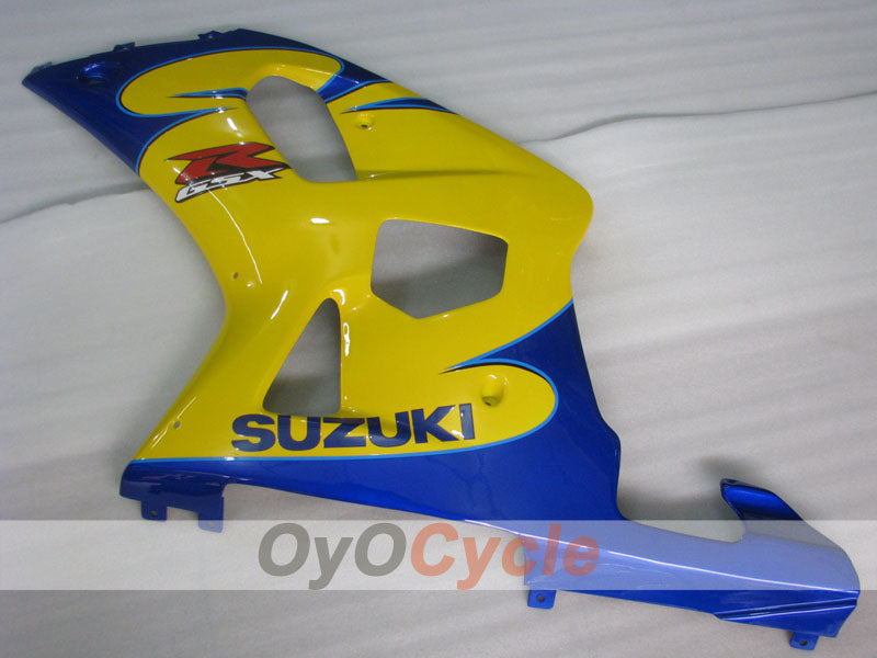 Kit de carenado de inyección para GSX R1000 00-02 - Amarillo, Azul - Estilo de fábrica #OYO87905193