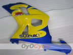 Kit de carenado de inyección para GSX R1000 00-02 - Amarillo, Azul - Estilo de fábrica #OYO87905193