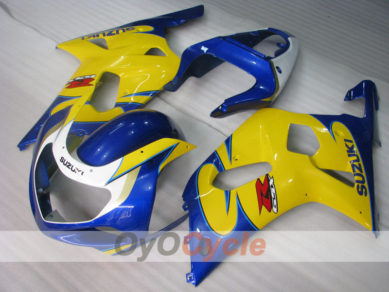 Kit de carenado de inyección para GSX R600 01-03 - Amarillo, Azul - Estilo de fábrica #OYO87905092 Imagen principal del producto