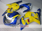 Kit de carenado de inyección para GSX R1000 00-02 - Amarillo, Azul - Estilo de fábrica #OYO87905193
