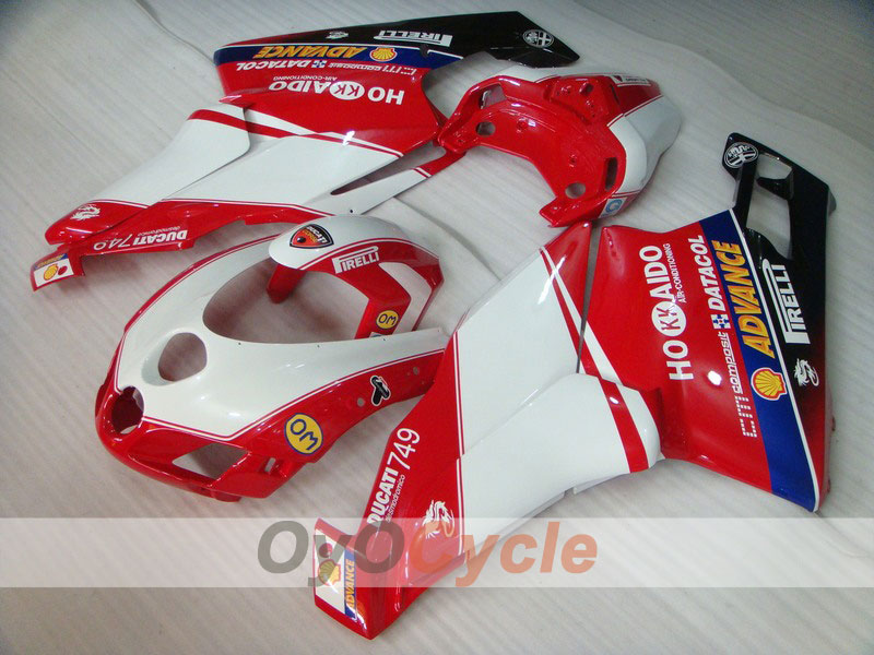 Kit de carenado por inyección para Ducati 749 05-06 - Rojo, Blanco - Xerox #OYO87902169 Imagen principal del producto