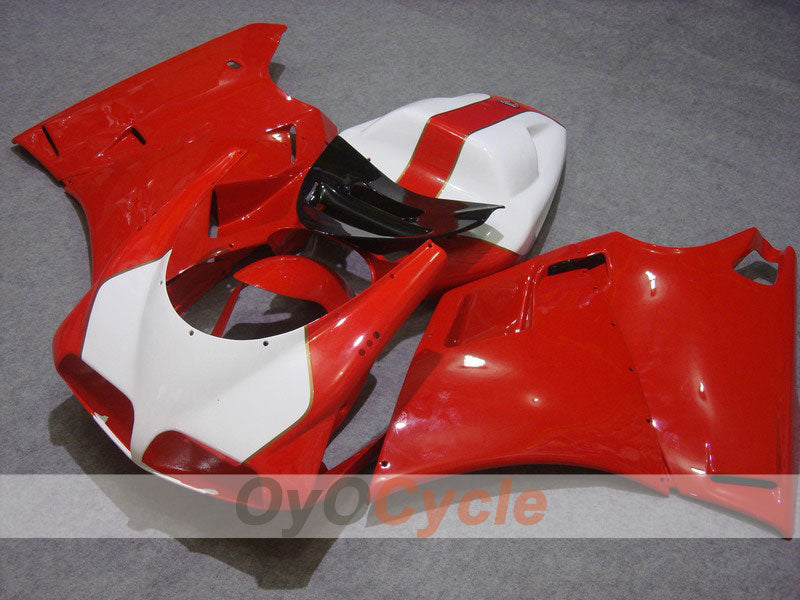 Carenado moldeado por inyección para Ducati 998 02-04 - Rojo, Blanco - Estilo de fábrica #OYO87902276 Imagen principal del producto