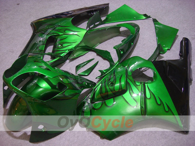 Kit de carenado de inyección para NINJA ZX-12R 00-01 - Verde, Negro - Llama #OYO87903070 Imagen principal del producto