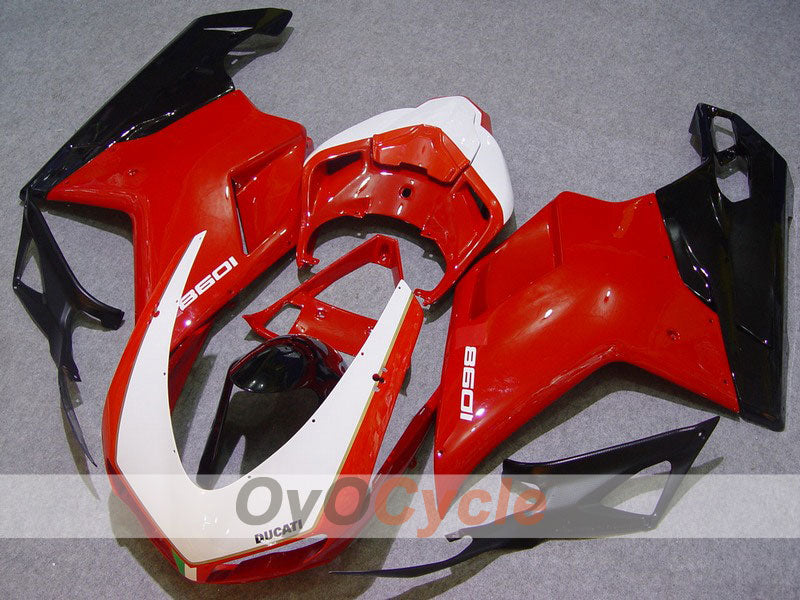 Kit de carenado por inyección para Ducati 1098 07-09 - Rojo, Negro - Estilo de fábrica #OYO87902317 Imagen principal del producto