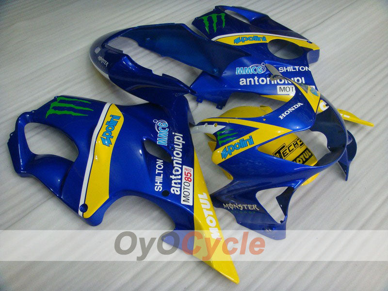 Kit de carenado de inyección para CBR600F4 99-00 - Amarillo, Azul - Monster, MOTUL #OYO87900115 Imagen principal del producto