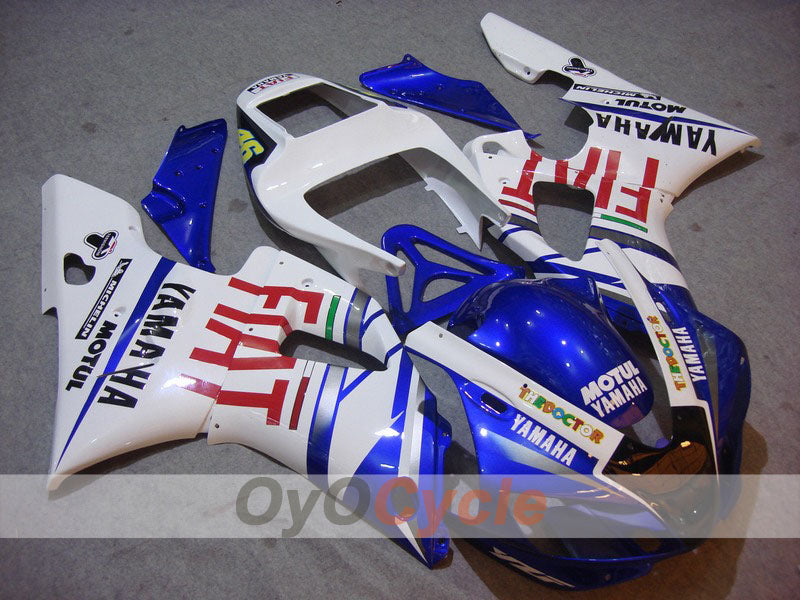 Carenado inyectado para YZF-R1 98-99 - Azul, Blanco - FIAT, MICHELIN, MOTUL #OYO87900737 Imagen principal del producto