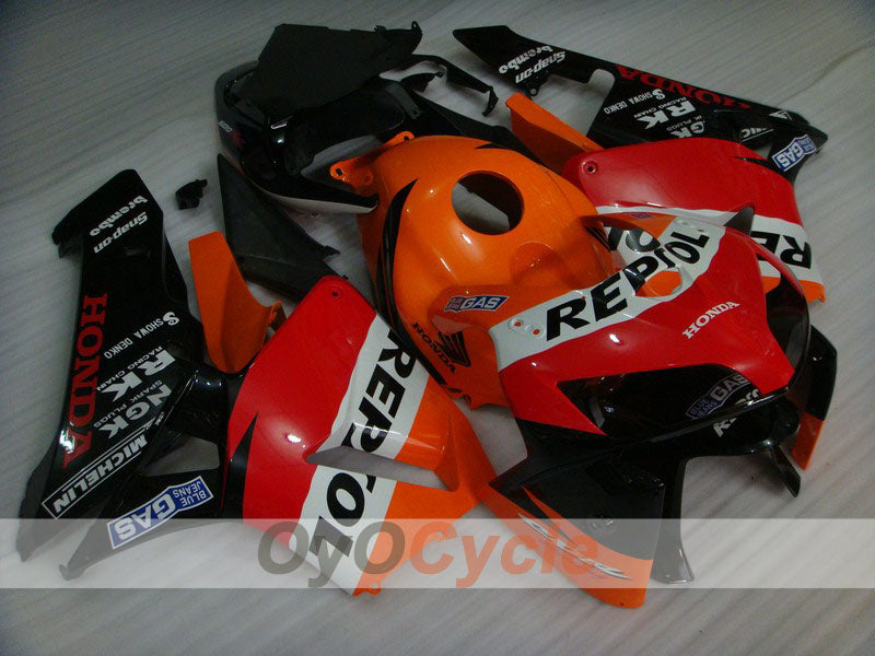 Kit de carenado por inyección para CBR600RR 05-06 - Naranja, Negro - MICHELIN, RK, Repsol #OYO87900338