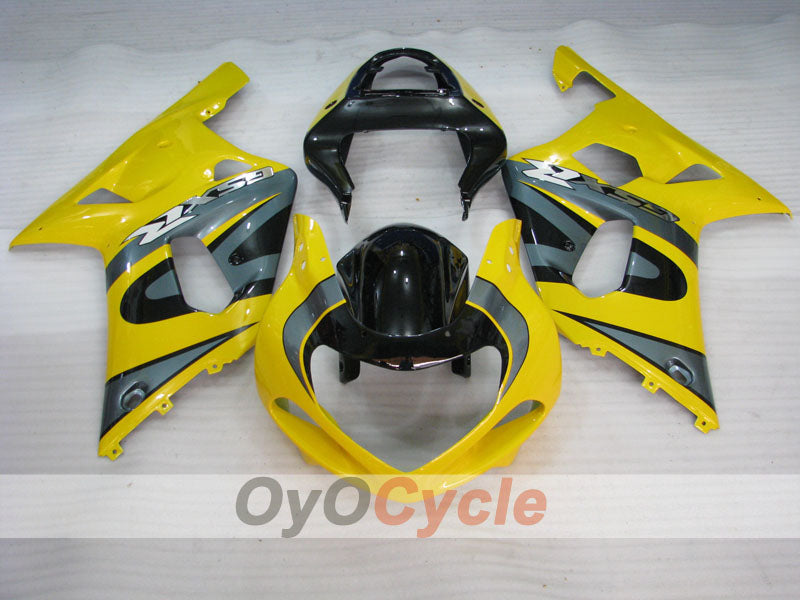 Kit de carenado por inyección para GSX R1000 00-02 - Amarillo, Negro - Estilo de fábrica #OYO87905194
