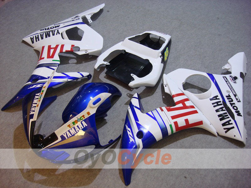 Kit de carenado por inyección para YZF-R6 03-04 - Azul, Blanco - FIAT, MOTUL #OYO87900903 Imagen principal del producto