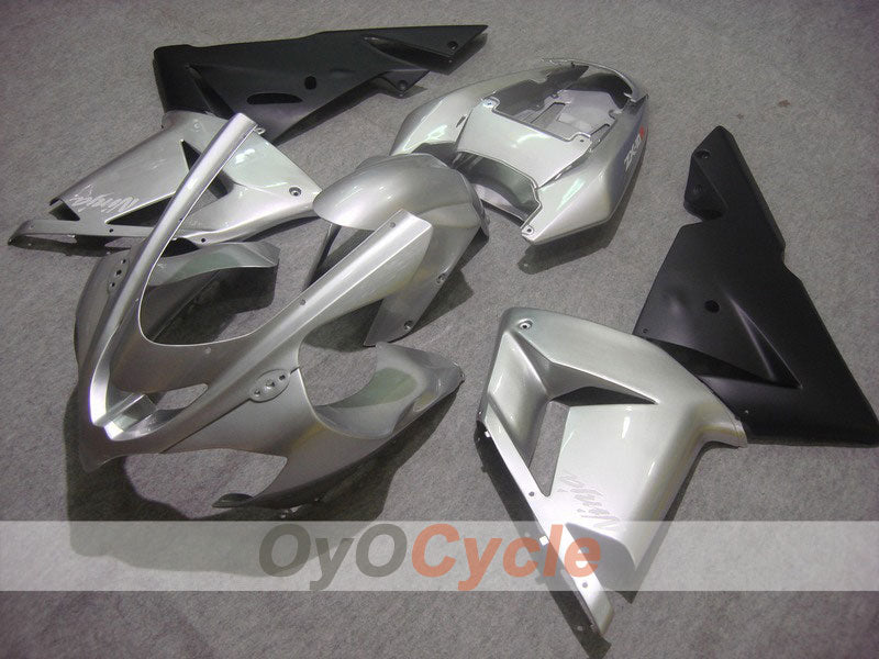 Kit de carenado por inyección para NINJA ZX-10R 04-05 - Negro, Plata - Estilo de fábrica #OYO87901525 Imagen principal del producto