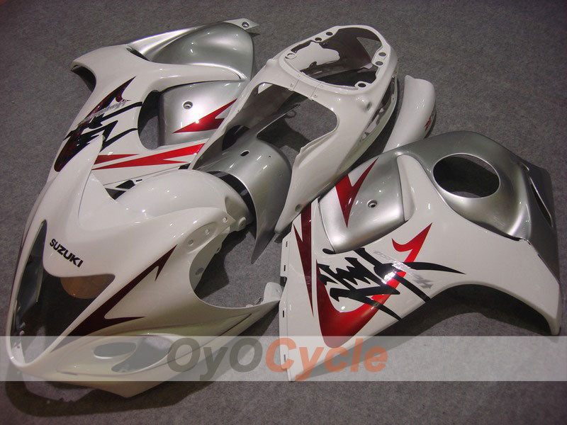 Kit de carenado por inyección para GSXR1300 Hayabusa 08-20 - Blanco, Plata - Estilo de fábrica #OYO87902663 Imagen principal del producto