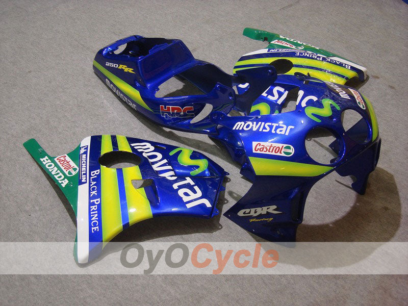 Carenado de inyección para CBR250RR 90-94 - Verde, Azul - Movistar #OYO87902959 Imagen principal del producto