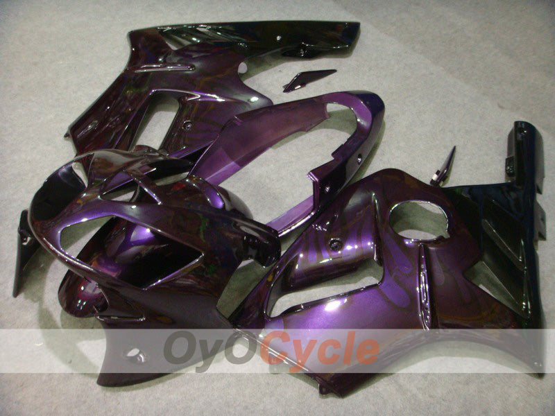 Kit de carenado de inyección para NINJA ZX-12R 02-05 - Morado, Negro - Llama #OYO87903095 Imagen principal del producto