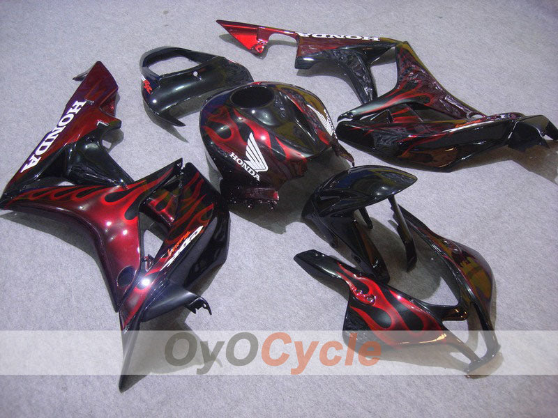 Carenado de inyección para CBR600RR 07-08 - Rojo, Negro - Llama #OYO87900359 Imagen principal del producto