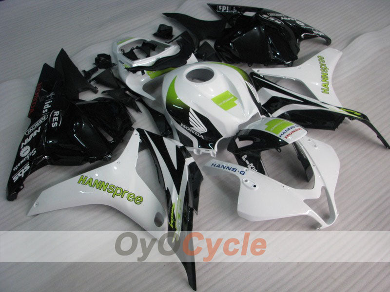 Carenado de inyección para CBR600RR 09-12 - Blanco, Negro - HANN Spree #OYO87900447 Imagen principal del producto