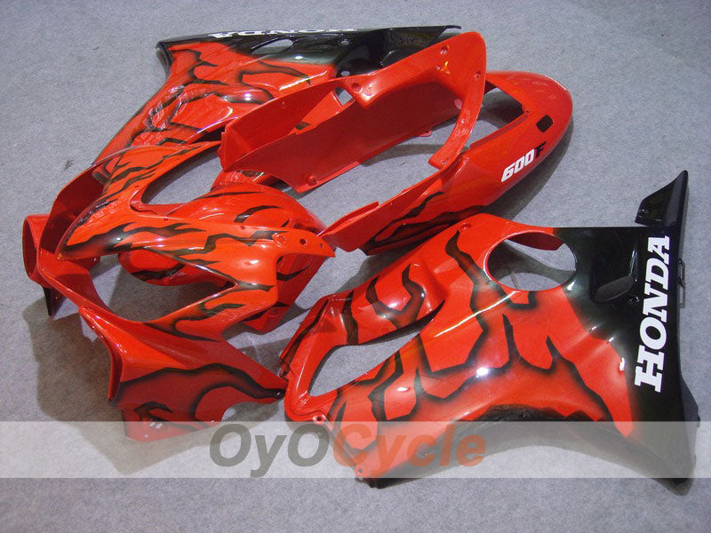 Kit de carenado por inyección para CBR600F4i 04-07 - Rojo, Negro - Llama #OYO87900199 Imagen principal del producto