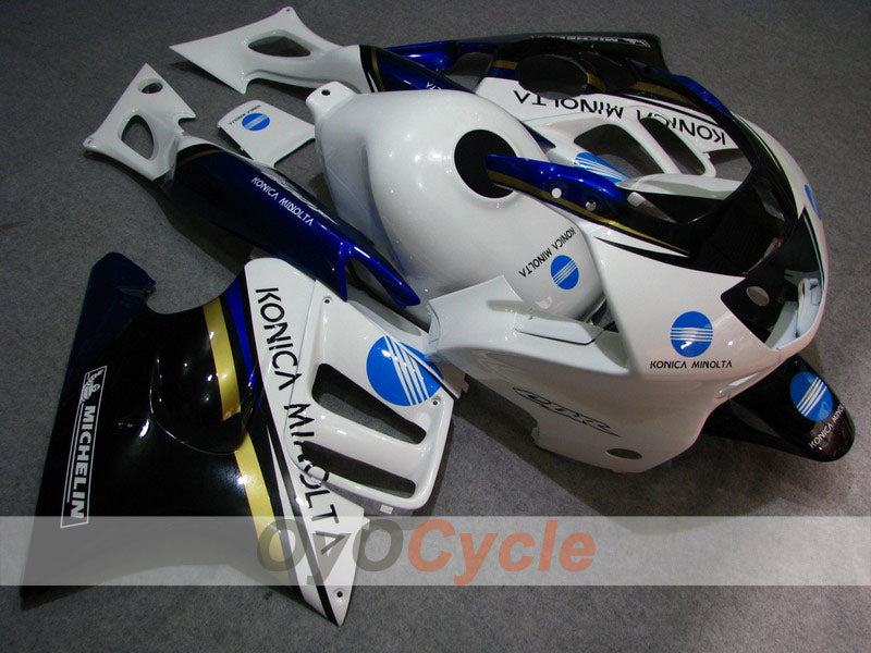 Carenado de inyección para CBR600F3 95-96 - Blanco, Negro - Konica Minolta #OYO87900022