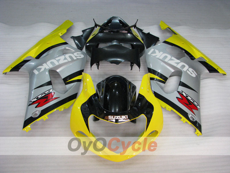 Carenado de inyección para GSX R600 01-03 - Amarillo, Plata - Estilo de fábrica #OYO87901077 Imagen principal del producto