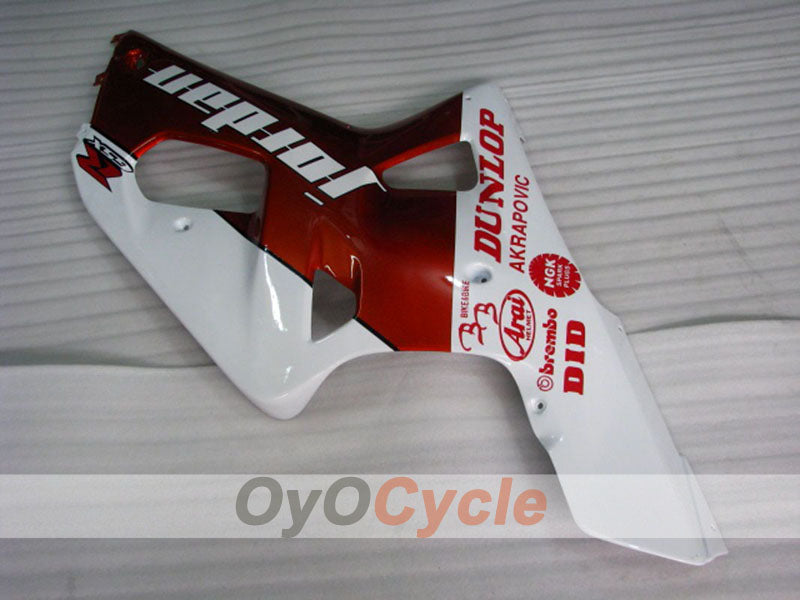 Kit de carenado por inyección para GSX R1000 00-02 - Rojo, Blanco - MOTUL #OYO87905191