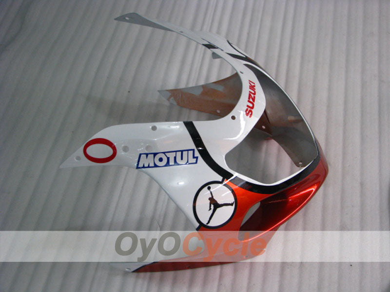 Kit de carenado por inyección para GSX R750 00-03 - Rojo, Blanco - MOTUL #OYO87905145