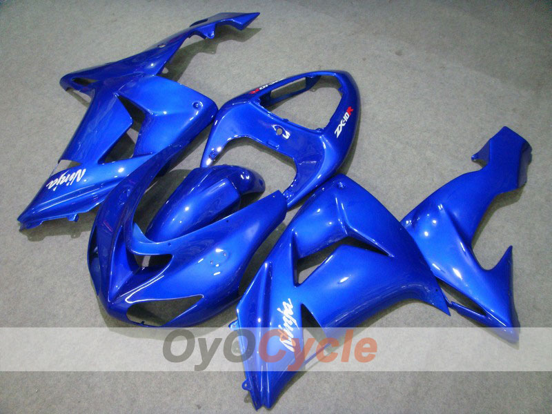 Kit de carenado de inyección para NINJA ZX-10R 06-07 - Azul - Estilo de fábrica #OYO87901586