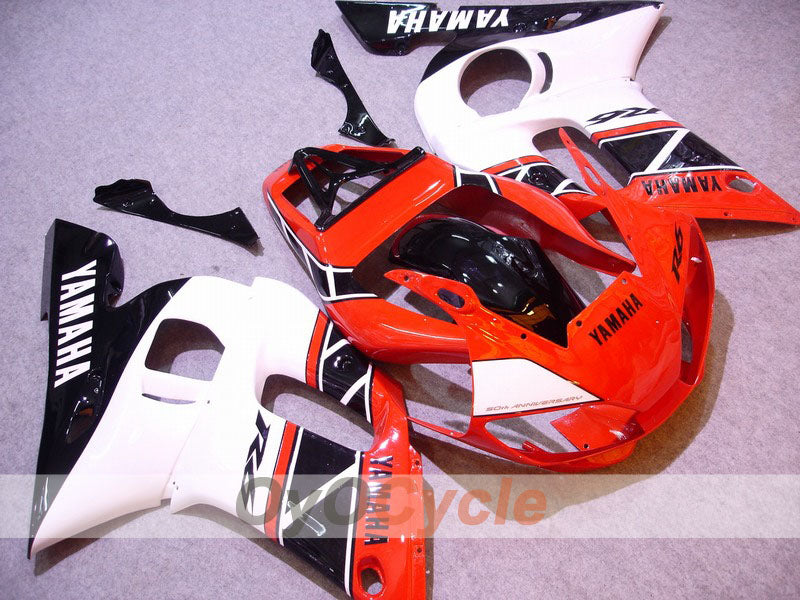 Kit de carenado por inyección para YZF-R6 98-02 - Rojo, Negro - Estilo de fábrica #OYO87901011