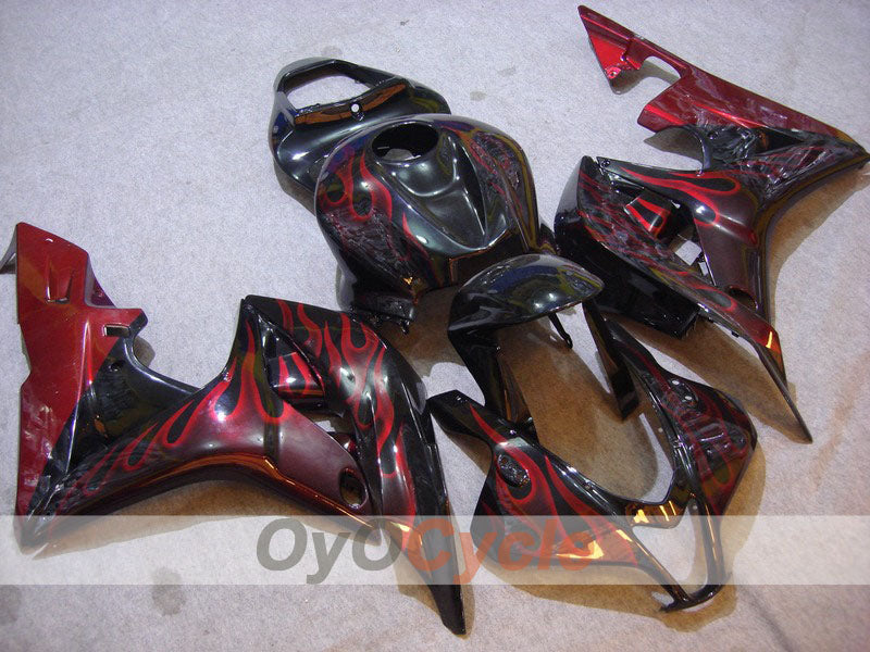 Carenado de inyección para CBR600RR 07-08 - Rojo, Negro - Llama #OYO87900361 Imagen principal del producto