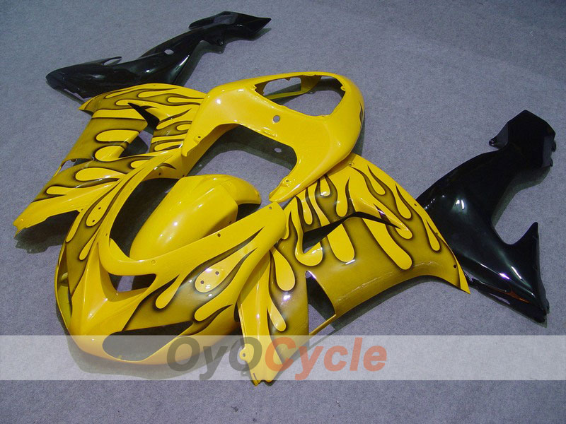 Kit de carenado inyectado para NINJA ZX-10R 06-07 - Amarillo, Negro - Llama #OYO87901600 Imagen principal del producto