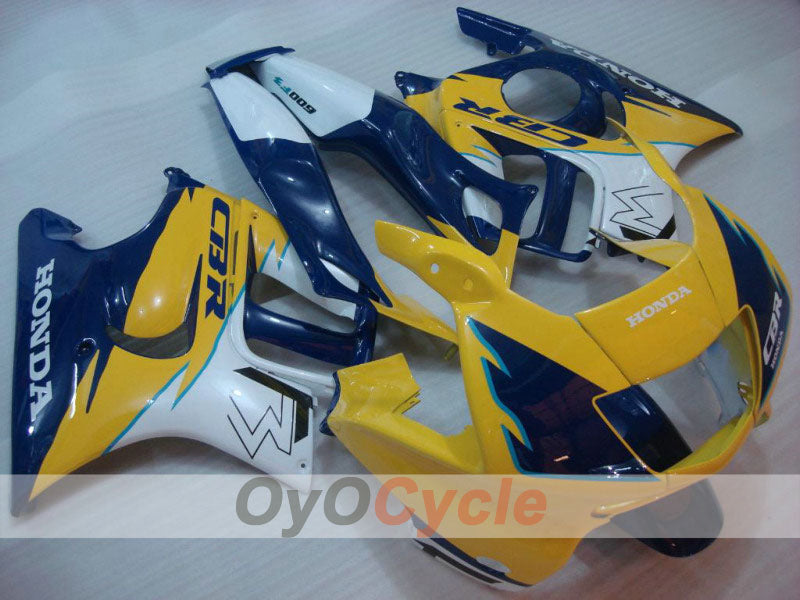 Kit de carenado por inyección para CBR600F3 97-98 - Amarillo, Azul - Estilo de fábrica #OYO87900095