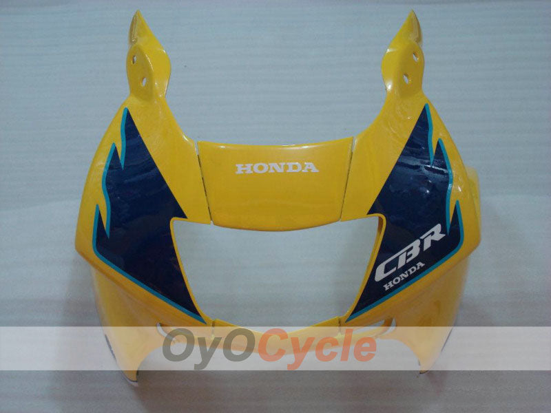 Kit de carenado por inyección para CBR600F3 97-98 - Amarillo, Azul - Estilo de fábrica #OYO87900095
