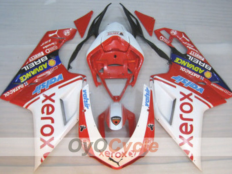 Carenado de inyección para Ducati 848 08-13 - Rojo, Blanco - Xerox #OYO87902216 Imagen principal del producto