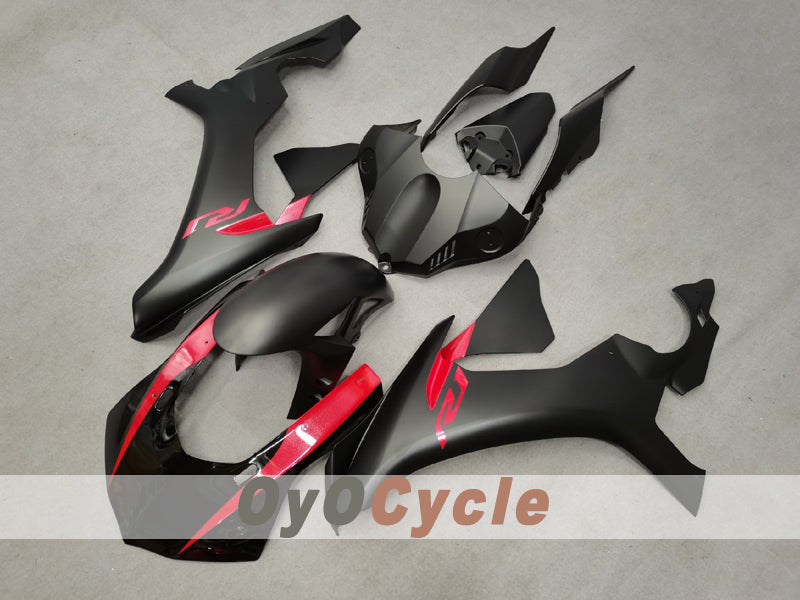 Kit de carenado por inyección para YZF-R1 15-19 - Rojo, Negro, Mate - Estilo de fábrica #OYO87914654