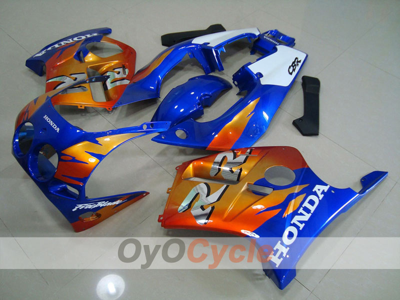 Kit de carenado por inyección para CBR250RR 88-89 - Naranja, Azul - Fireblade #OYO87902893