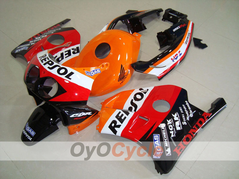 Kit de carenado por inyección para 90-94 CBR250RR - Rojo, Naranja - Repsol #OYO87902970 Imagen principal del producto