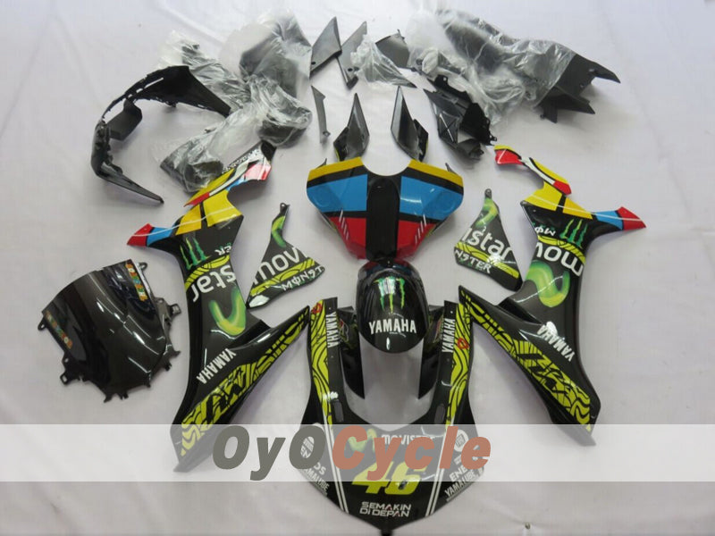 Kit de carenado por inyección para YZF-R1 15-19 - Amarillo, Negro - Movistar #OYO87914632 Imagen principal del producto