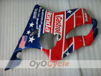 Kit de carenado por inyección para CBR600F4i 01-03 - Rojo, Azul - Castrol, MICHELIN #OYO87900144